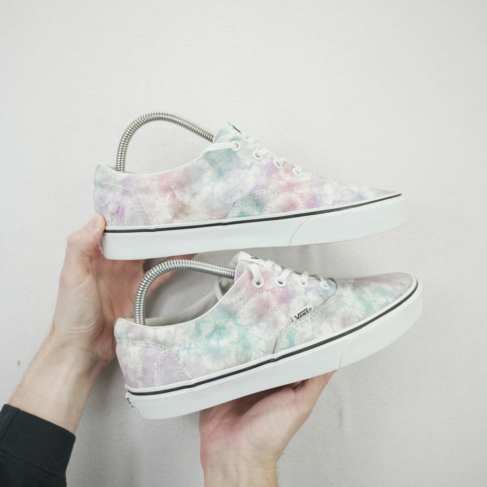 Vans Doheny Heart Tie Dye Pastel Multi Color Low Top Sneakers Womens 9.5